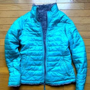 North Face Reversible Mossbud Swirl Jacket XS womens